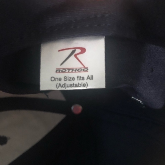 Rothco NAVY Embroidered Adjustable Baseball Cap Hat One Size OS Cotton Navy Blue - Picture 5 of 6